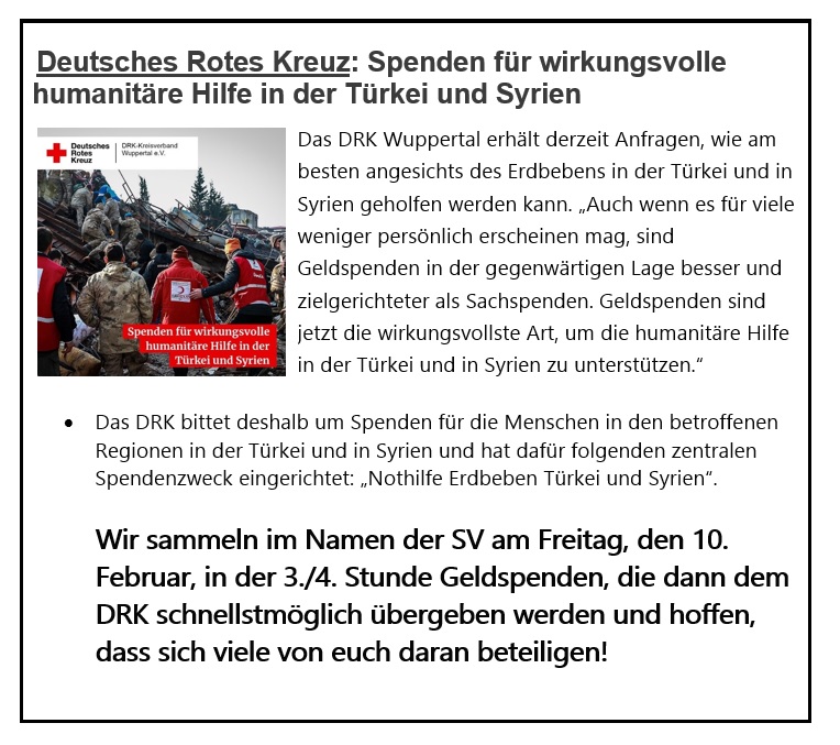 Deutsches Rotes Kreuz: Spenden für wirkungsvolle humanitäre Hilfe in der Türkei und Syrien