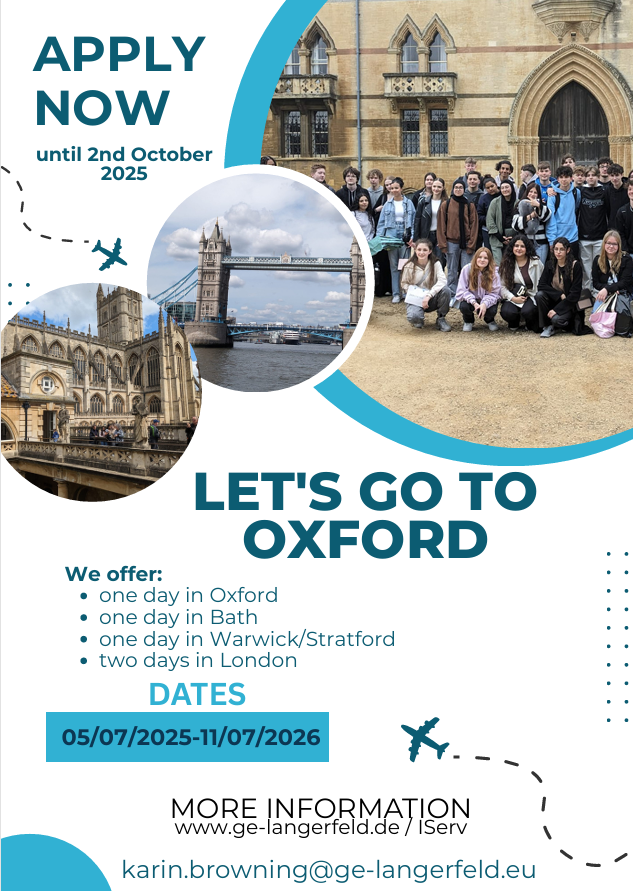 Sprachreise nach Oxford – Let’s go to England!